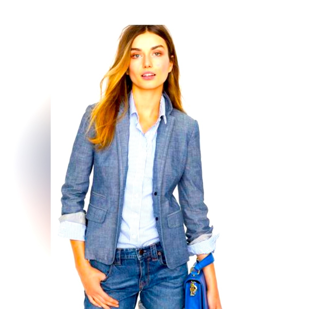 J Crew chambray blazer
